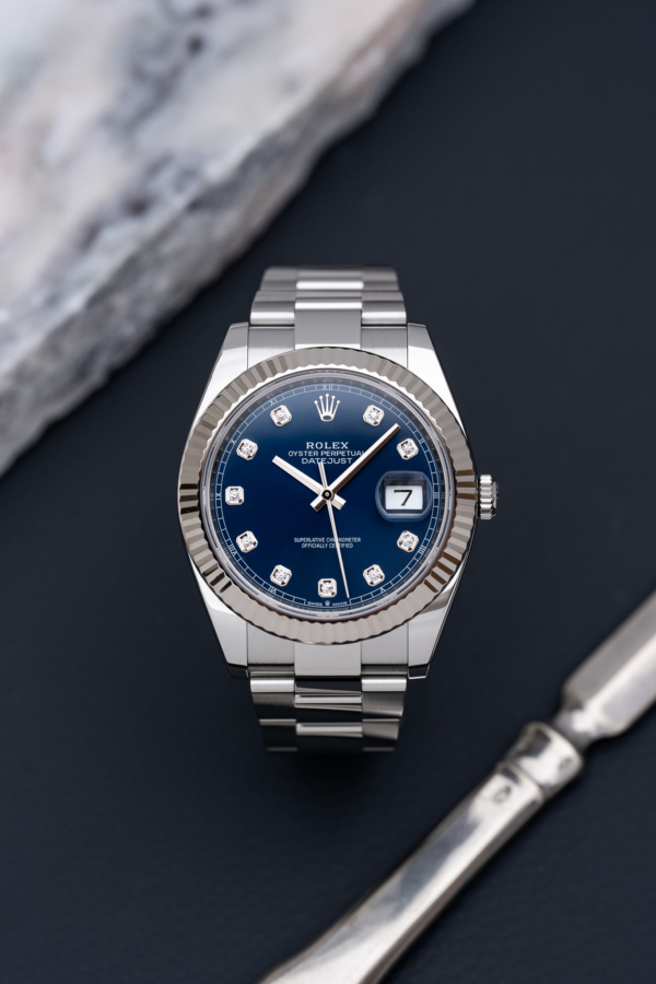 Rolex Datejust 41 Bleu Diamants