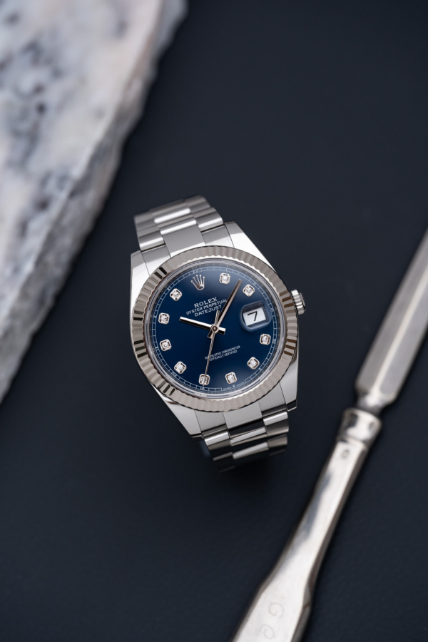 Rolex Datejust 41 Bleu Diamants