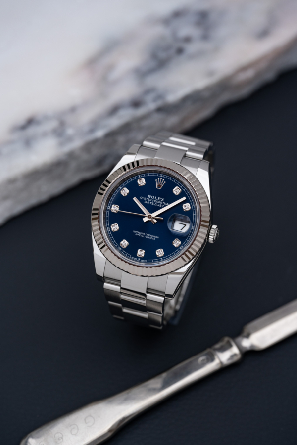 Rolex Datejust 41 Bleu Diamants