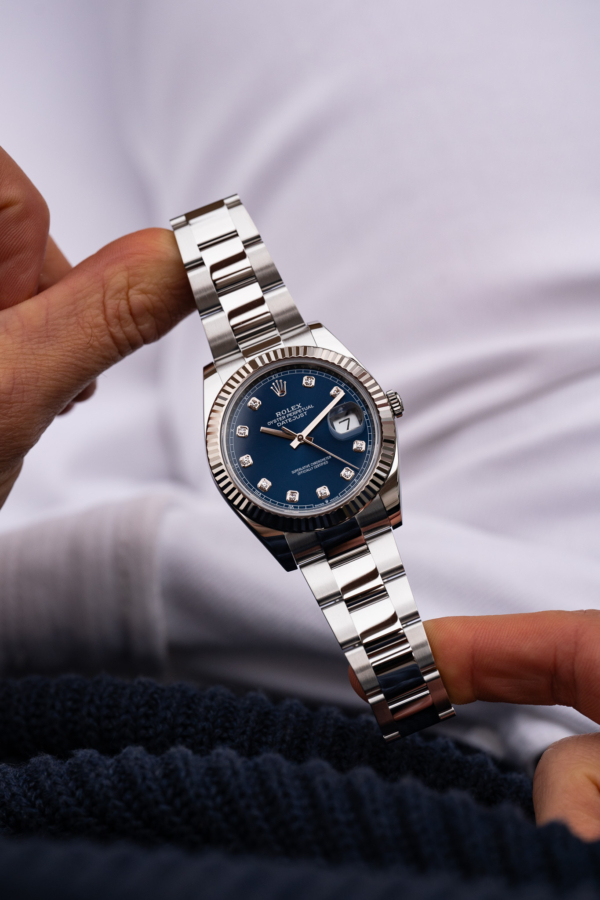 Rolex Datejust 41 Bleu Diamants